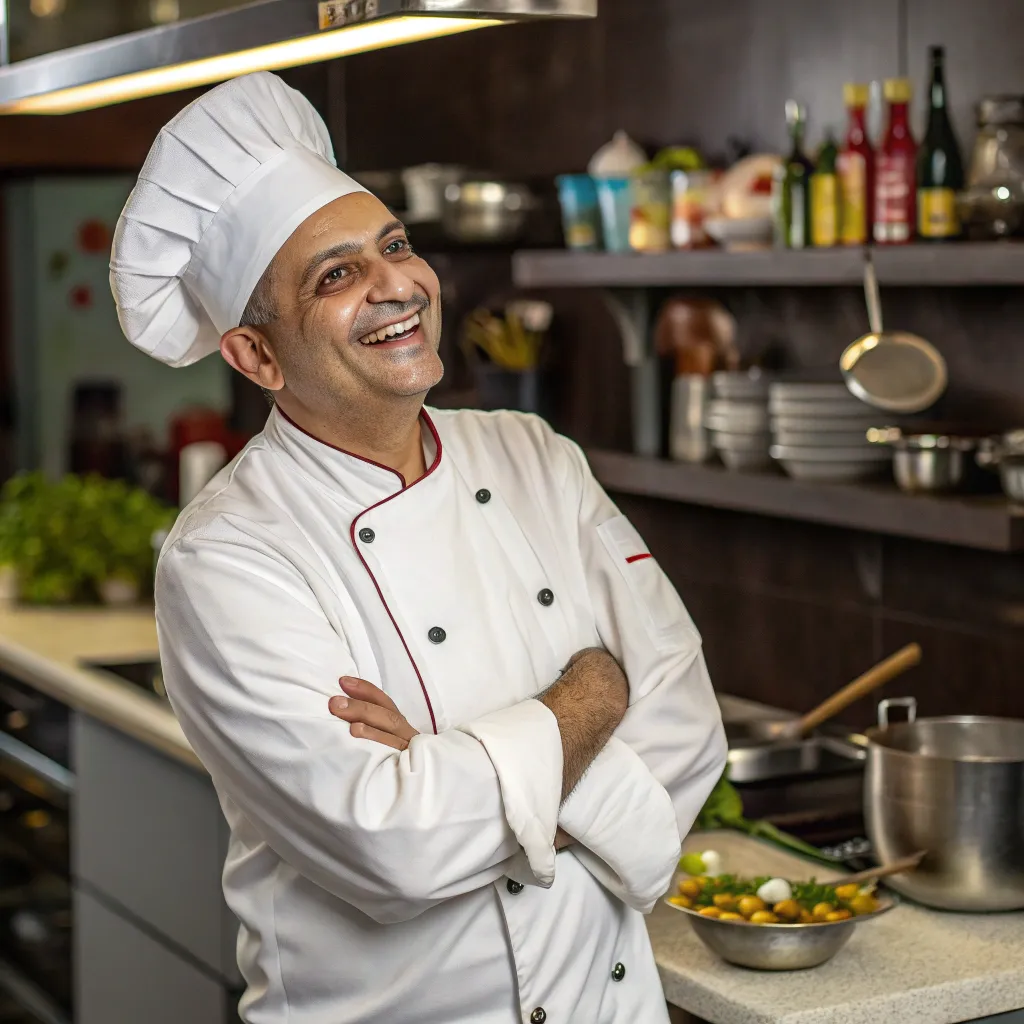 Happy chef